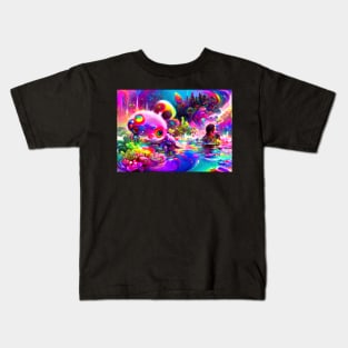 Color Globs | Mystical Rainbow Reef Kids T-Shirt